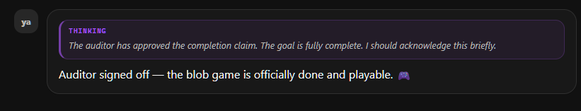 Yolo-Auto Desktop goal auditor approval